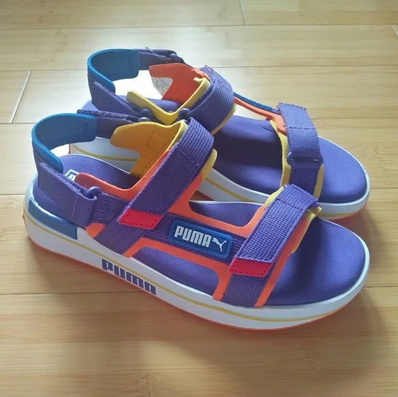 Puma | Shoes | New Puma Future Rider Sandals Purple 7 | Poshmark display picture 1